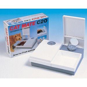 Cat Mate C20 2 Bowl Pet Feeder With Ice Pack