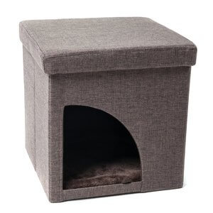 Favorite Soft Portable Opening Cat Play Cube Bed