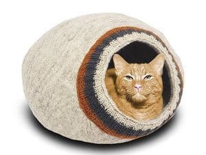 Meowfia Premium Wool Bed Cat Cave