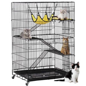 Yaheetech 4-Tier Kitten Cat Ferret Cage