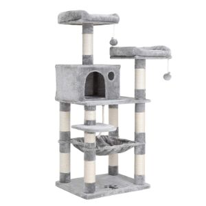 FEANDREA 58” Multi-Level Cat Tree Cat Tower﻿