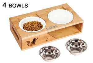 Lepet Elevated Dog Cat Bowls