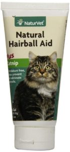 NaturVet Natural Hairball Aid Plus Catnip Gel for Cats