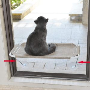 LsaiFater All Around 360 Sunbath Cat Window Hammock