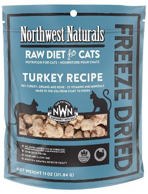 Northwest Naturals Freeze Dried Raw Cat Food Nibbles – Turkey