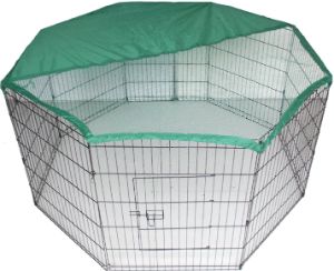 Bunny Business Pen Enclosure with Net Cover-min
