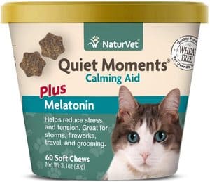 NaturVet –Quiet Moments Calming Aid for Cats Plus Melatonin