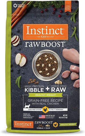 Instinct Raw Boost Healthy Weight Grain Free Recipe Natural Dry Cat Food