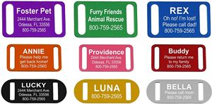 Providence Engraving Custom Slide-On Pet ID Tag